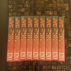JVC VHS Tapes - Black and Red